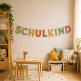 Holz Girlande SCHULKIND - Bastelset