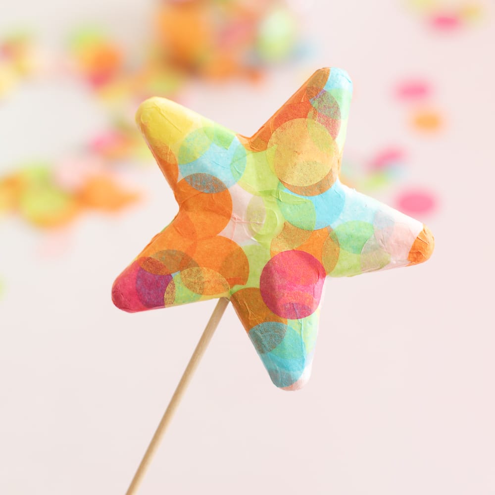 Bastelset - Bunte Sterne für 5 Kinder