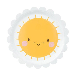 Pappteller Sonne 6 Stück