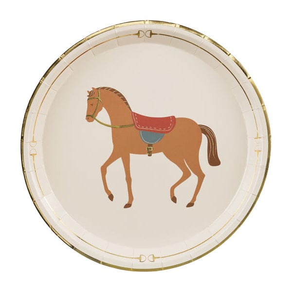 Pappteller Pferde 23 cm