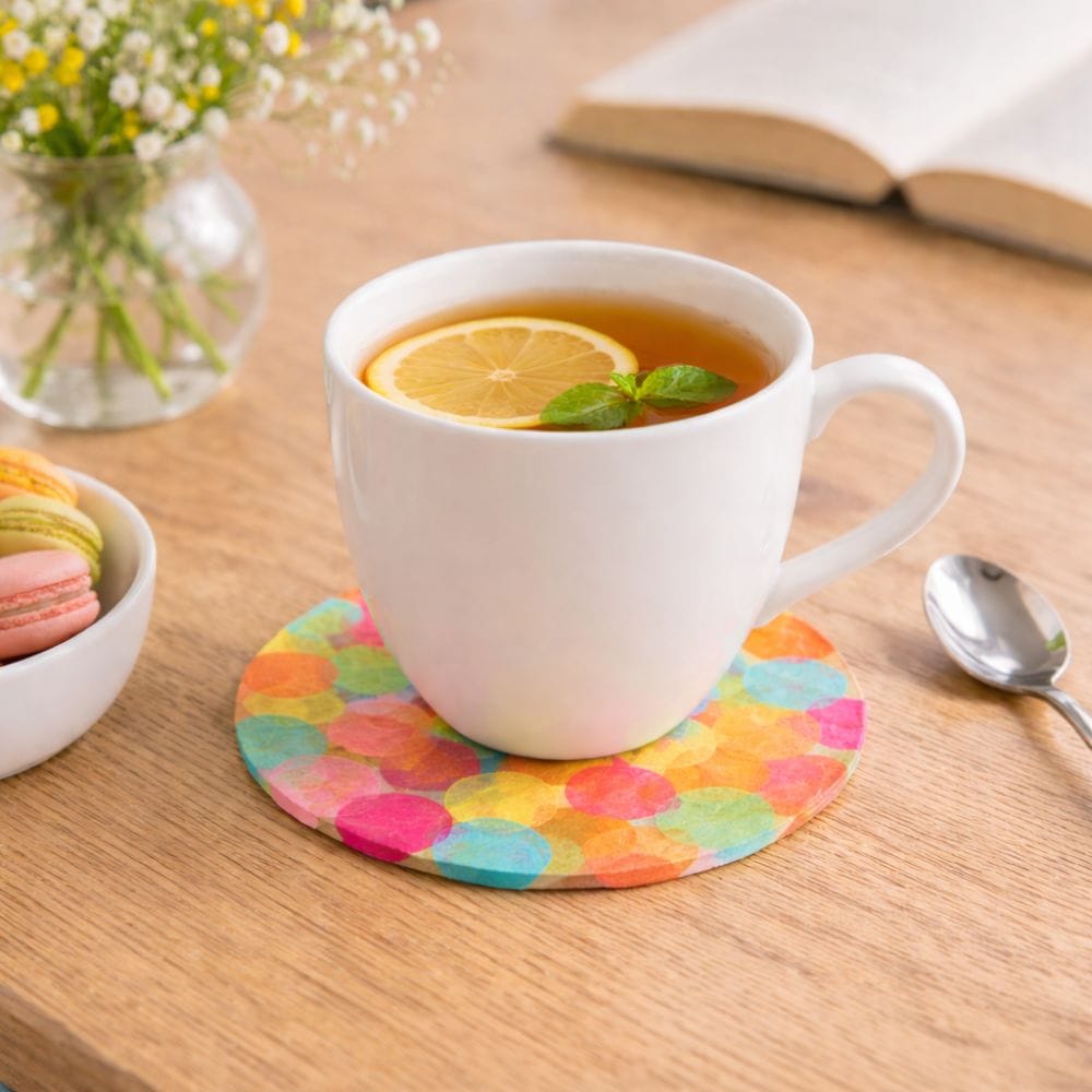 Kreatives Bastelset - Bunte Untersetzer für 6 Kinder