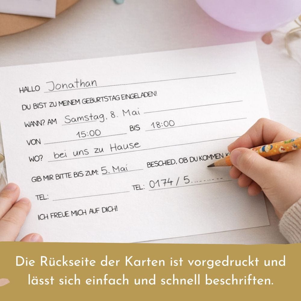 Unterwasser Einladung - 10 Stück -