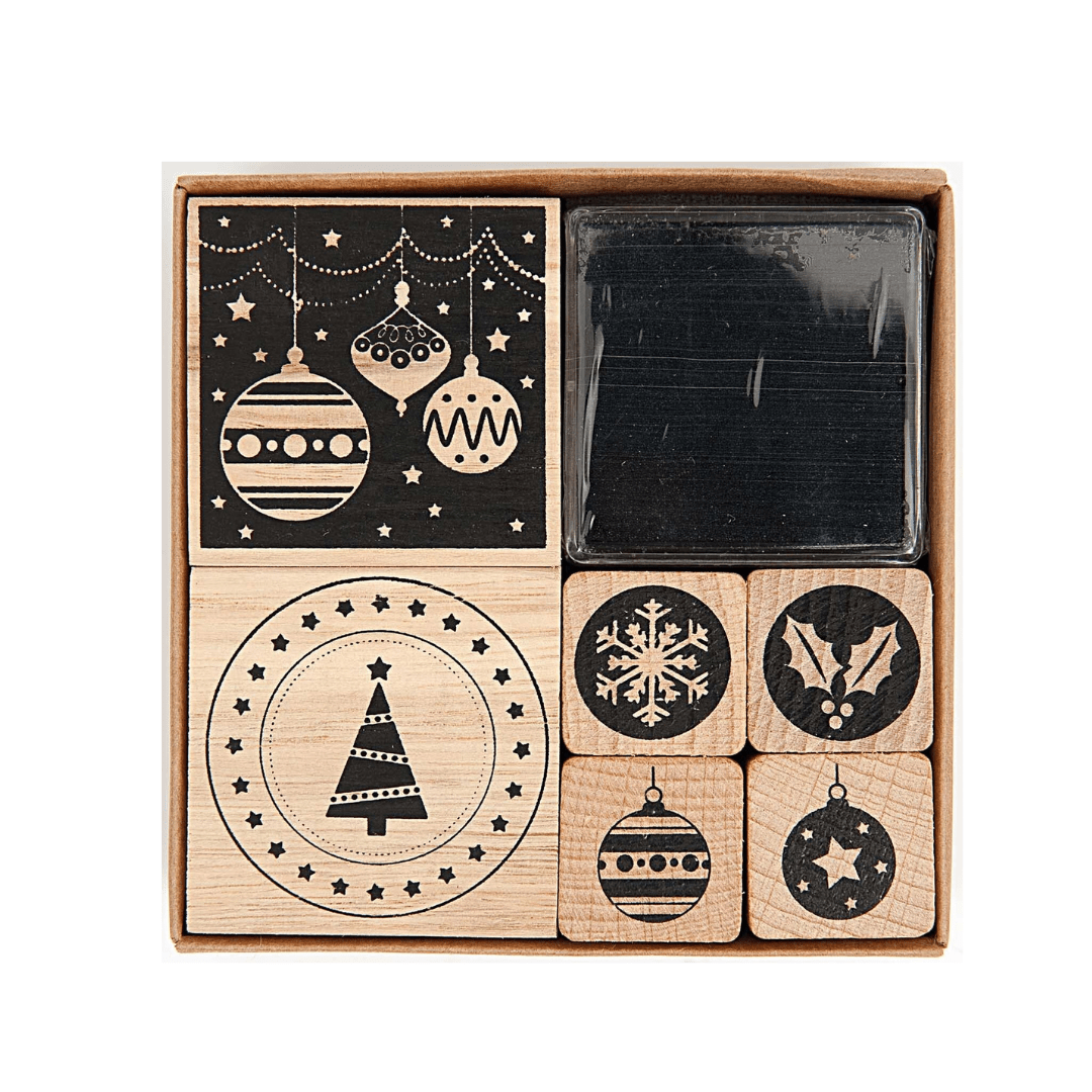 STEMPELSET Weihnachten 6 Stück