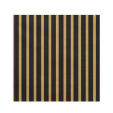 Gestreifte Servietten, gold, 33x33 cm