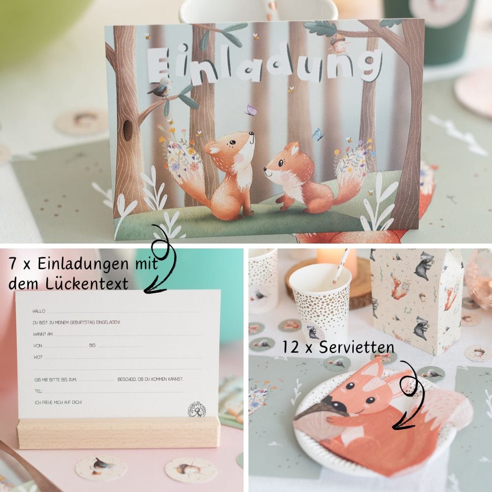 Mottobox - Waldtier-Geburtstag