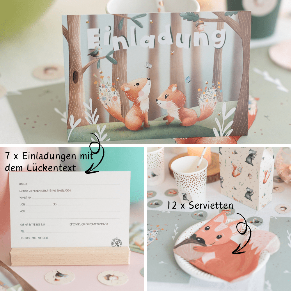 Mottobox - Waldtier-Geburtstag