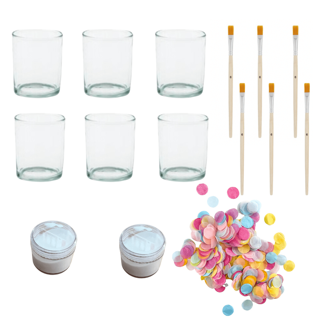 Kreatives Bastelset - Bunte Windlichter
