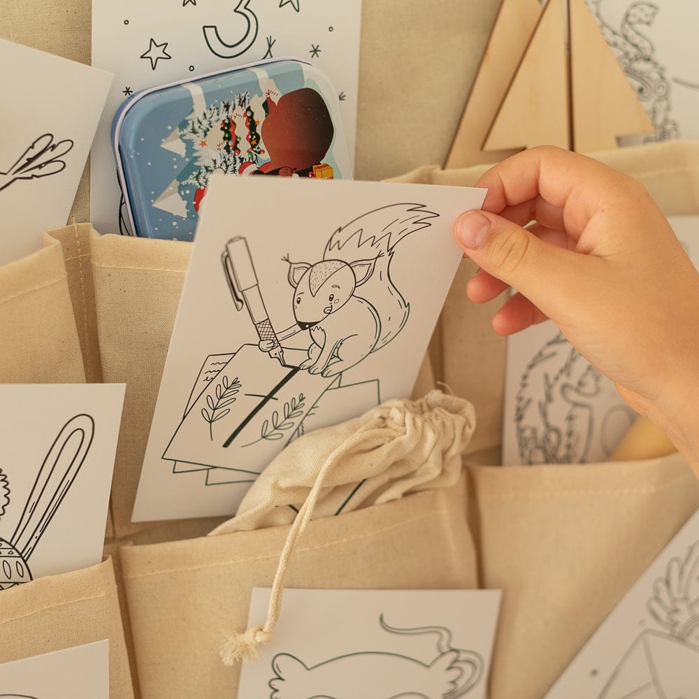 Adventskalender  - zum Ausmalen - Download