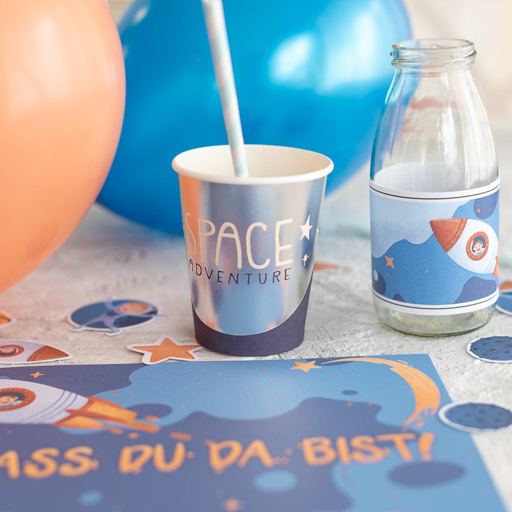 Becher Weltall, 200ml -  6 Stück