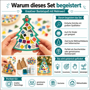 Mosaik Weihnachtsbaum 2x