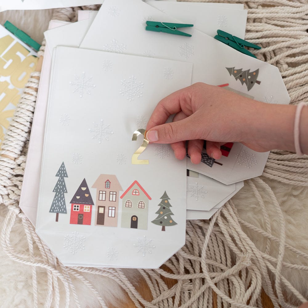 Adventskalender  Hygge - bedruckte Tütchen zum Befüllen