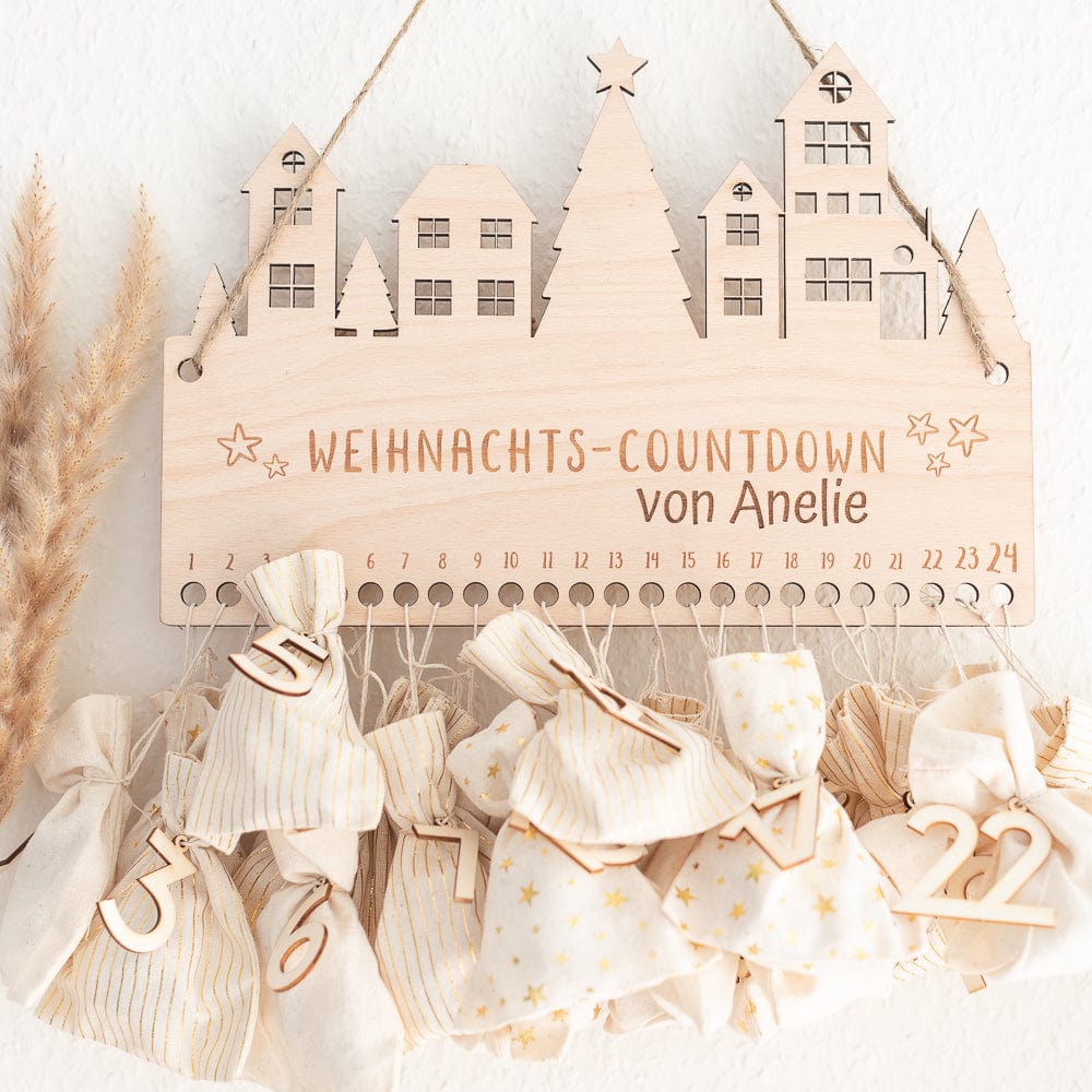 Adventskalender "Weihnachts-Countdown" personalisiert