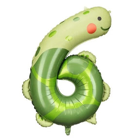 Folienballon Ziffer 6 - Schildkröte