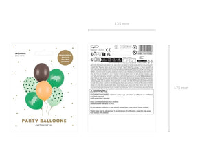 Luftballons 30 cm, Dinosaurier, Mix
