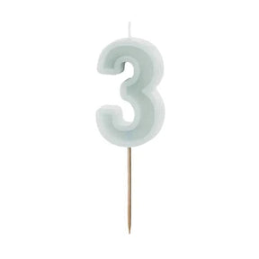 Geburtstagskerze Mint 6 cm