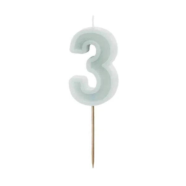 Geburtstagskerze Mint 6 cm
