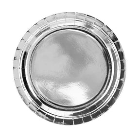 Teller Silver, 18 cm - 8 Stück