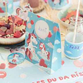 Kindergeburtstag Einhorn, Mottoparty Einhorn, Mottobox Einhorn, Einhörner Motto, Deko Tischdeko, Dekoration Mädchen