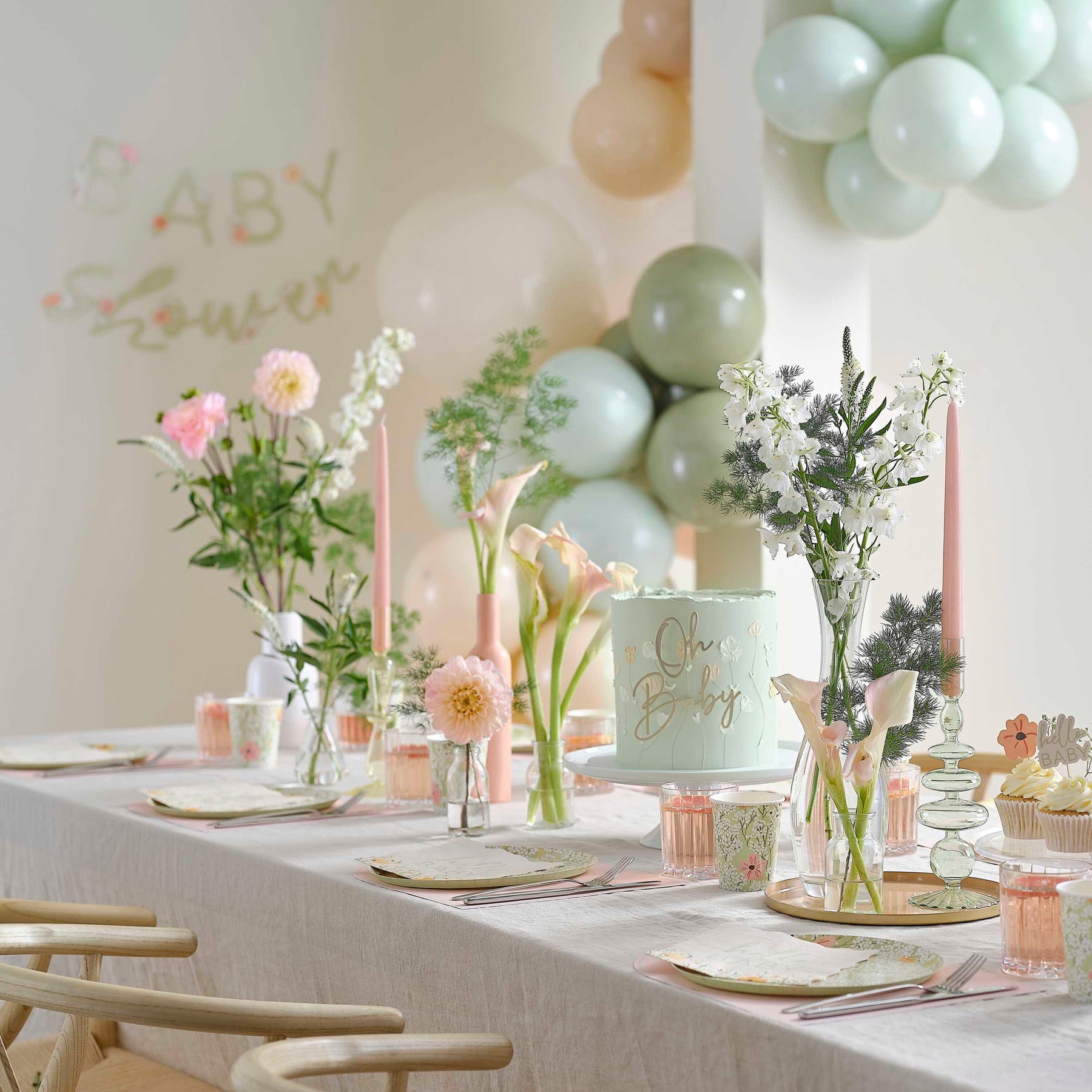 Metal Caketopper 'Oh Baby'