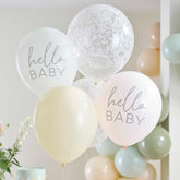 Luftballon-Set "Hello Baby" - 5-teilig
