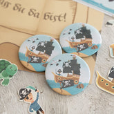 6 Stück Pirat Magnet - ein tolles Mitgebsel