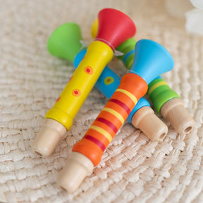 4 x Bunte Trompete - Mitgebsel