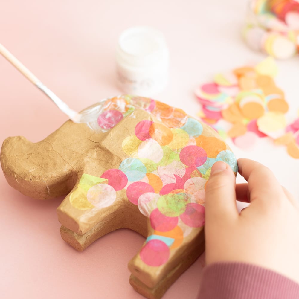 Kreatives Bastelset „Elefant mit Konfetti“