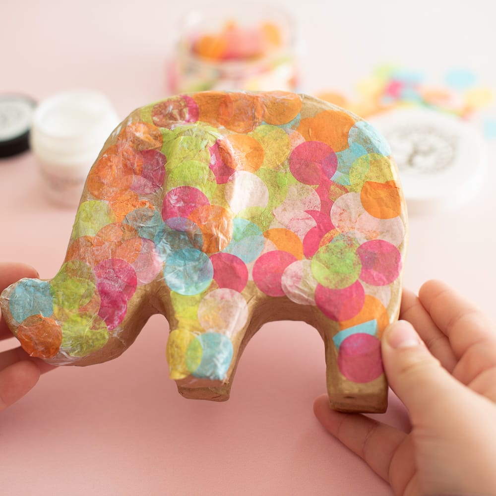Kreatives Bastelset „Elefant mit Konfetti“