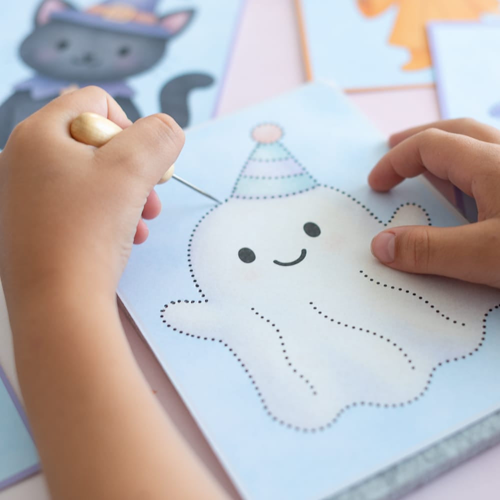 Prickelset für Kinder Halloween
