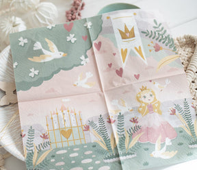 prinzessin girlande, prinzessin geburtstag deko, prinzessin konfetti, prinzessin servietten, kindergeburtstag prinzessin,