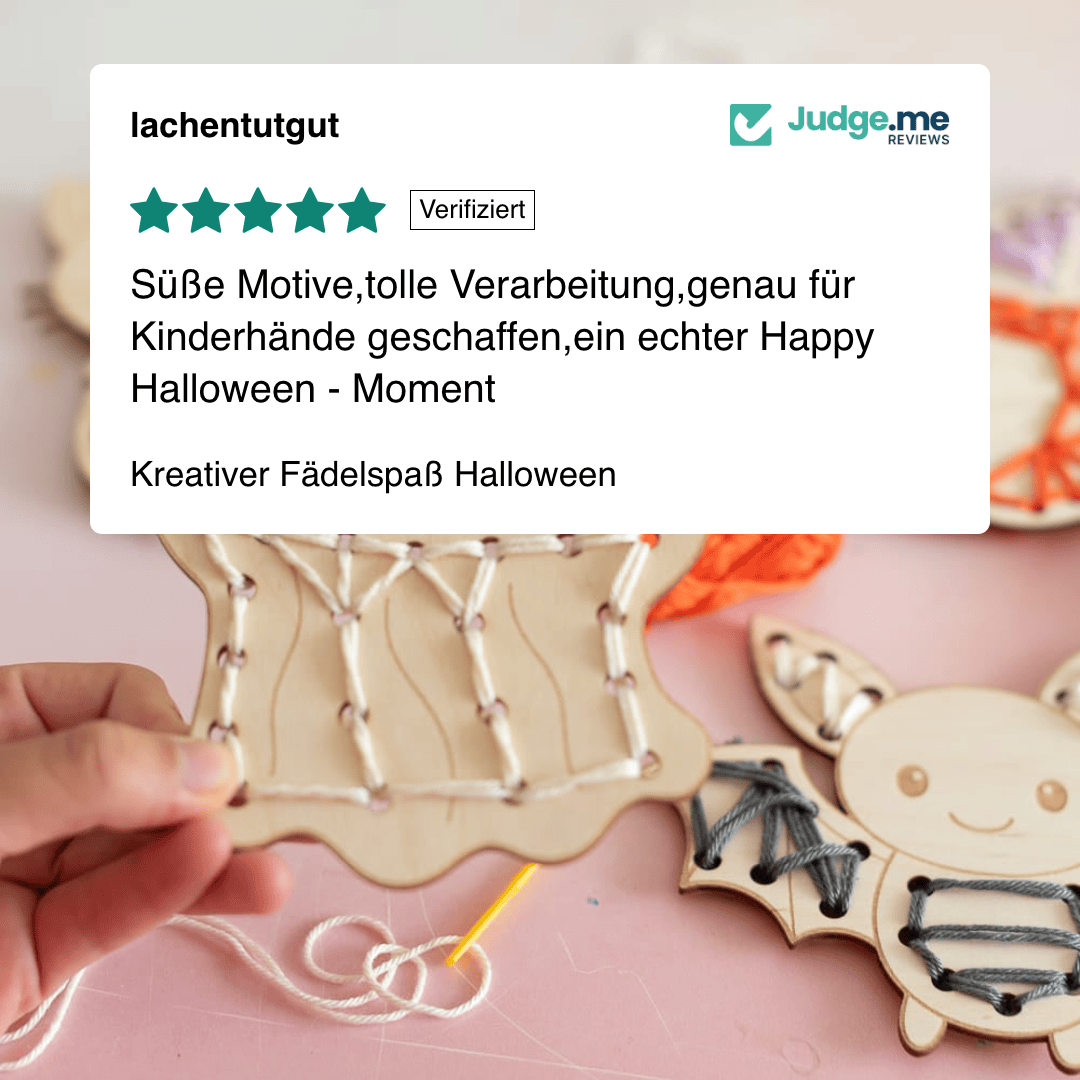 Kreativer Fädelspaß Halloween