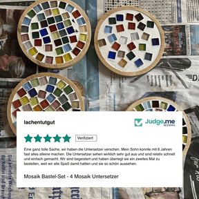 Mosaik Bastel-Set - 4 Mosaik Untersetzer