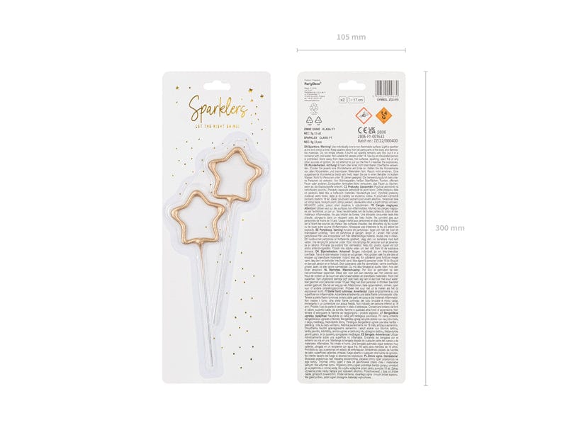 Wunderkerzen Stern gold 2er Set
