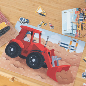 Tischset zum Ausmalen - Baustelle - 10 Stück