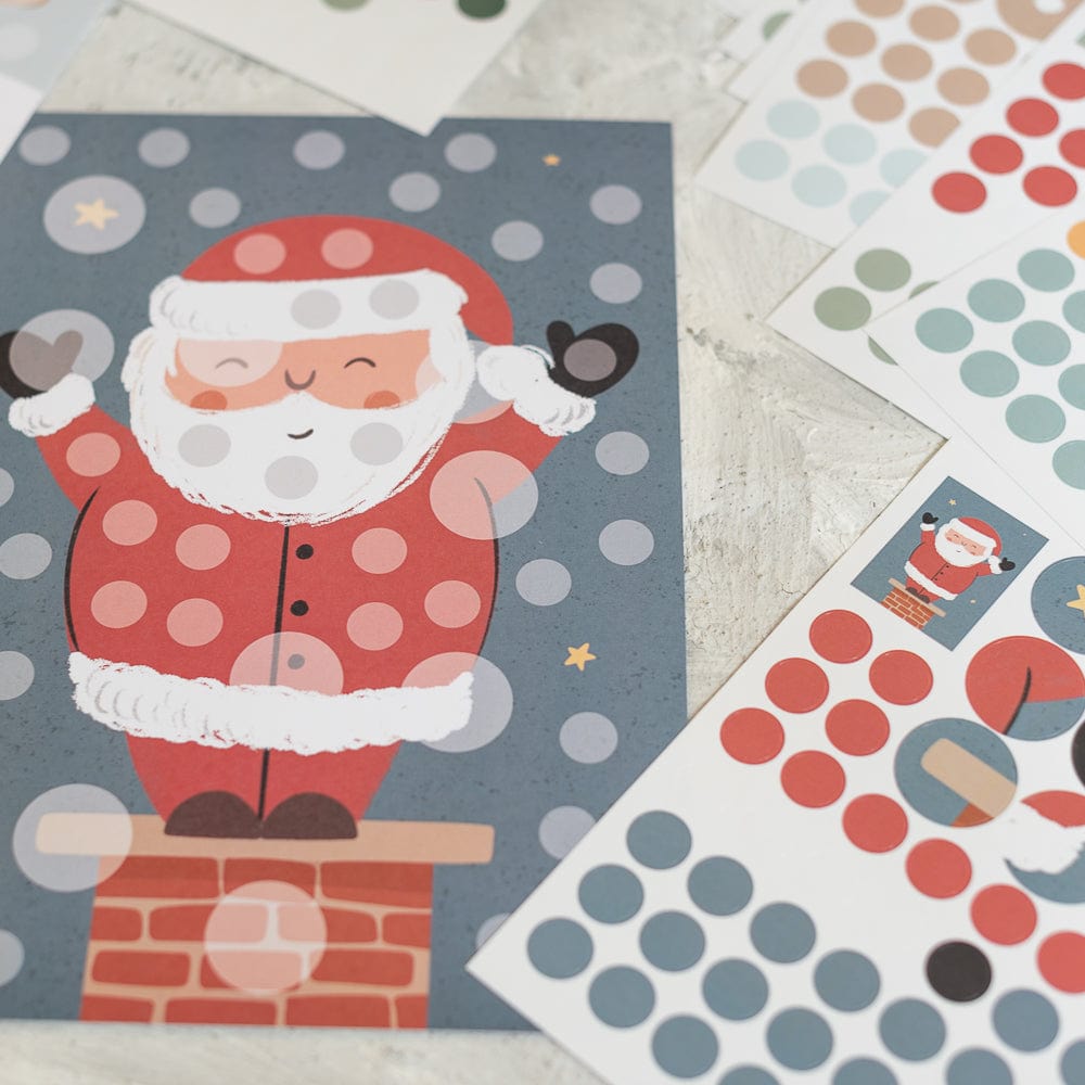 Weihnachts-Sticker-Puzzle