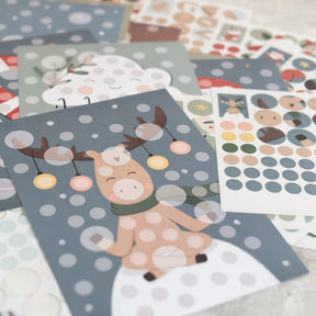 Weihnachts-Sticker-Puzzle