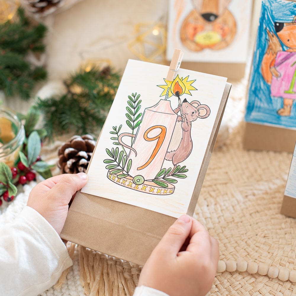 24 Adventszahlen zum Ausmalen