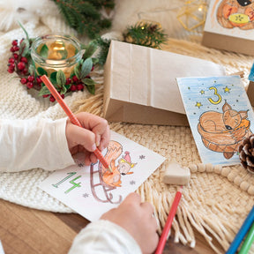 24 Adventszahlen zum Ausmalen