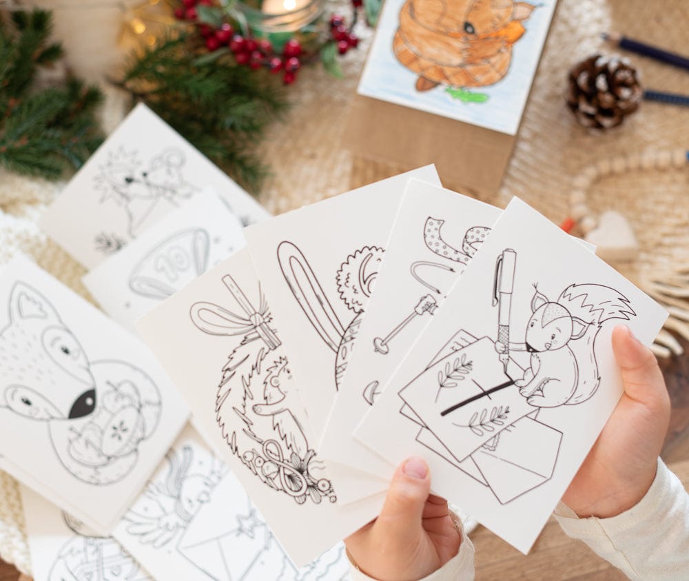24 Adventszahlen zum Ausmalen