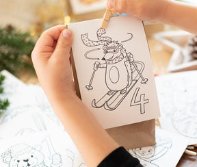 24 Adventszahlen zum Ausmalen