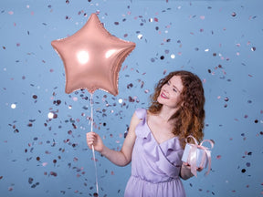 Folienballon Star rose gold