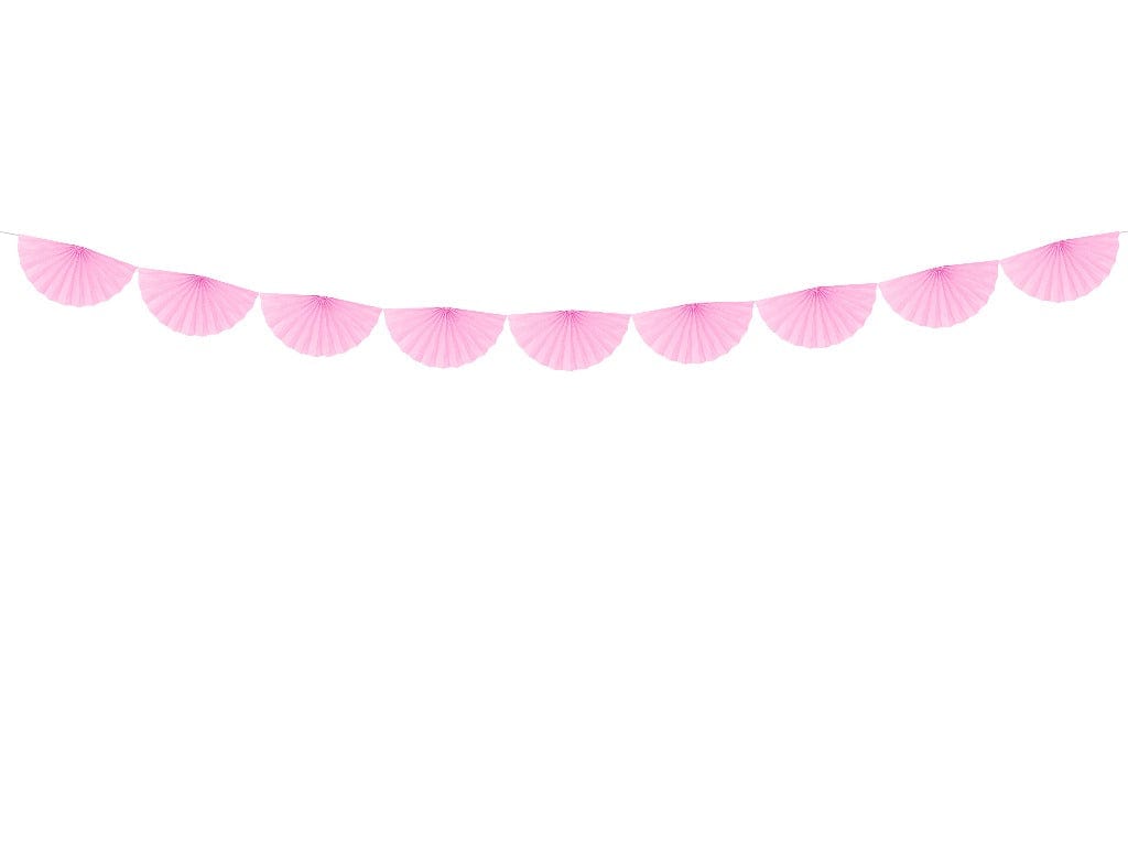 Rosette Girlande in rosa