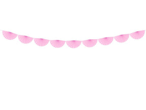 Rosette Girlande in rosa