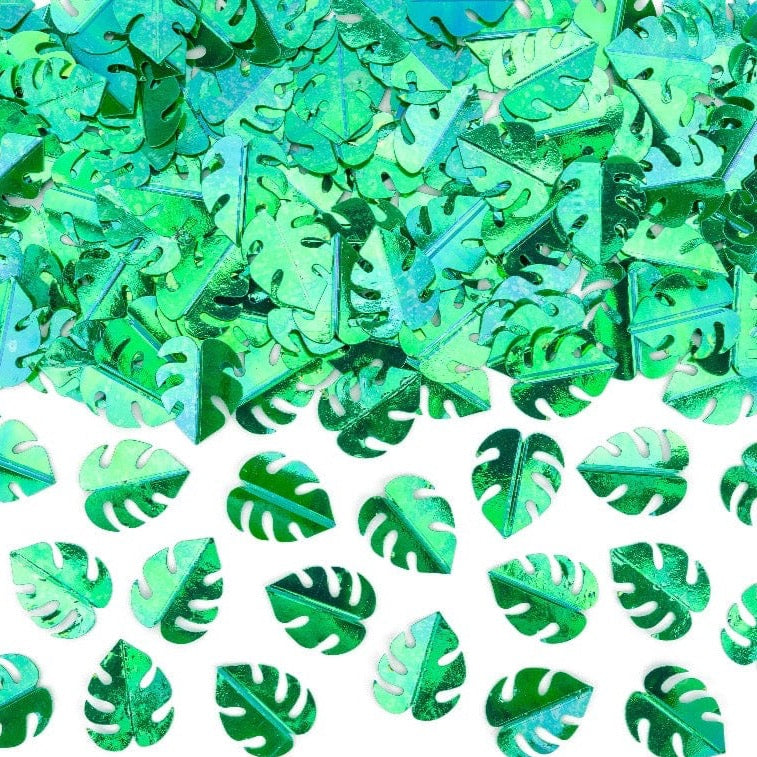 tropische blätter konfetti grün 