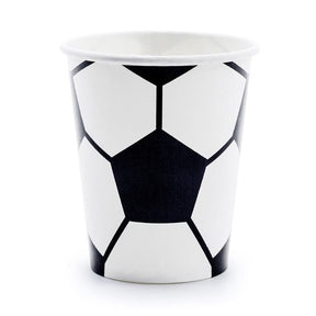 Becher Fussball, 260ml - 6 Stück