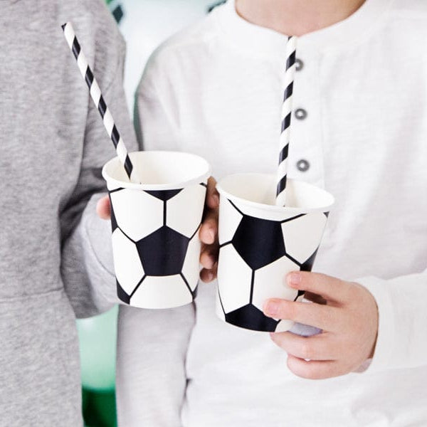 fussball Pappbecher  Kindergeburtstag 