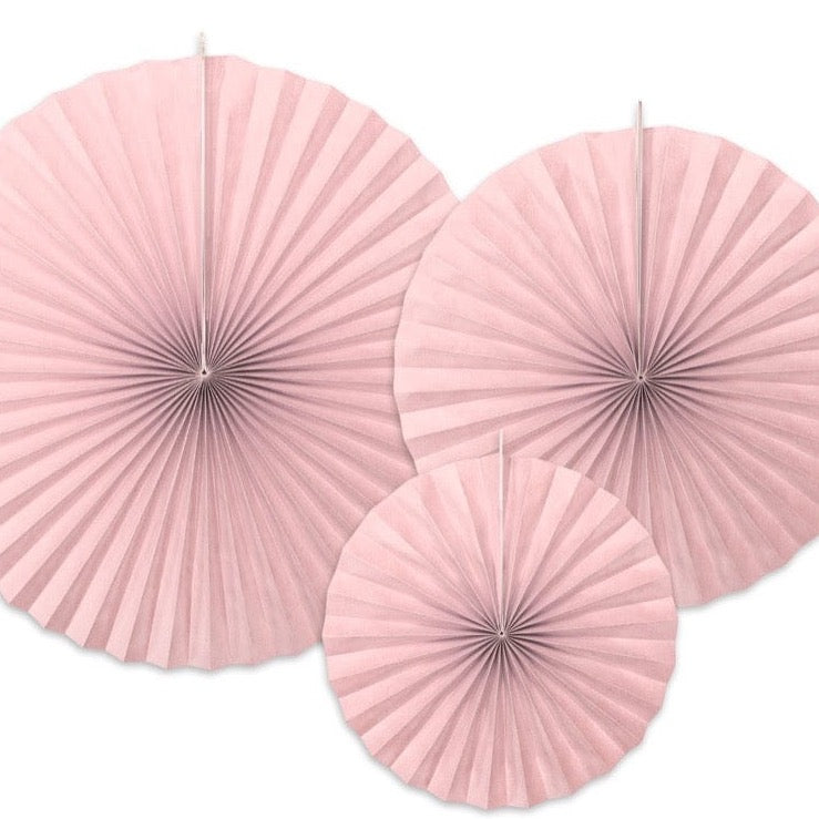 Dekorative Kreise - alt rosa - 3 Stück