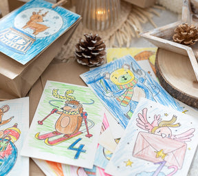 24 Adventszahlen zum Ausmalen
