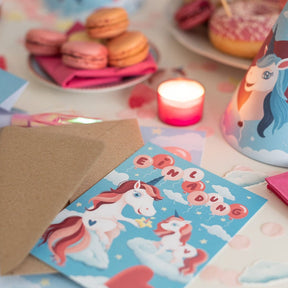 Kindergeburtstag Mottoparty Mottobox Einhorn Einhörner Motto Deko Tischdeko Dekoration Mädchen