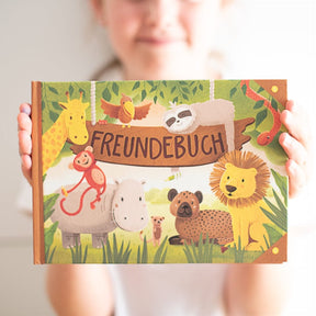 Freundebuch Kindergeburtstag Safari Geschenk Kindergarten Freunde